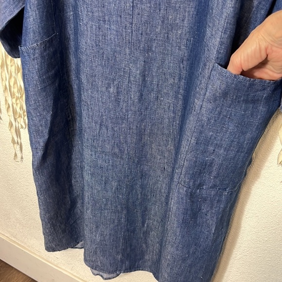 SOLD Tancredi & Morgen Chambray Lightweight Garden Dress O/S - Picture 7 of 9